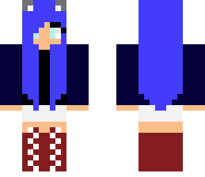 blue hair girl