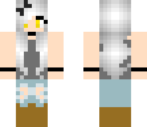 white haired girl