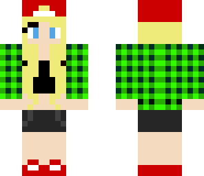sydney's green plaid skin