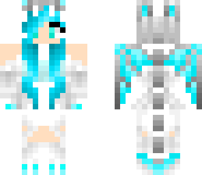 slightly edited blue dragon girl