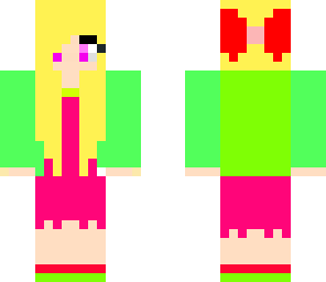 neon coloured girl
