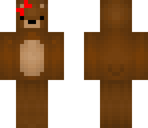 bear with red bow