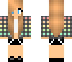 rainbow plaid girl- edited