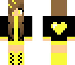 yellow heart girl