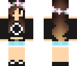 brunette flower crown