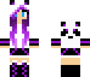 purple panda girl