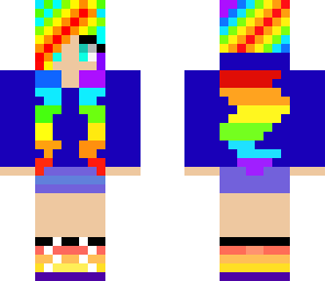 cute  rainbow girl