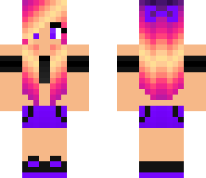 black and purple girl