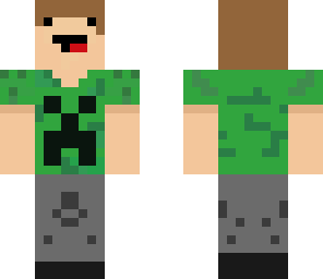 creeper t-shirt  with derp face