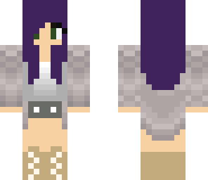 short purple hair