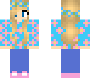 cute flowery girl