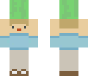 mini little boy with a melon