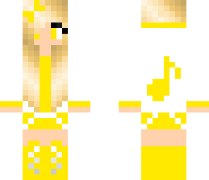 yellow music girl