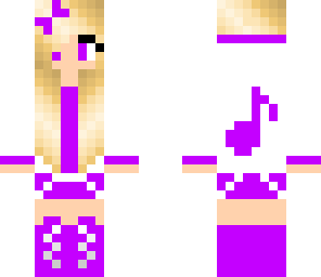purple music girl