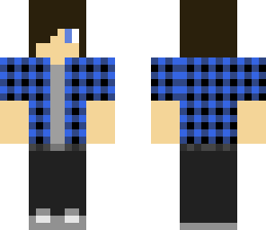 blue plaid unshaded