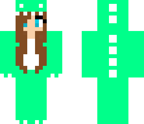 derpy dino girl green