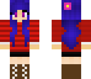 blue haired girl