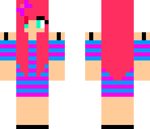 striped t-shirt girl