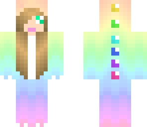 rainbow dino girl