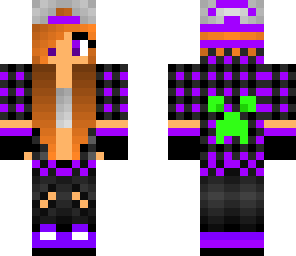 purple and green