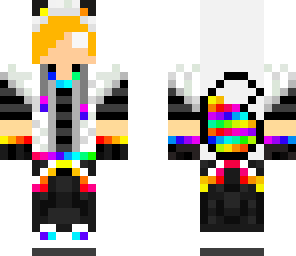 herobrine rainbow wolf