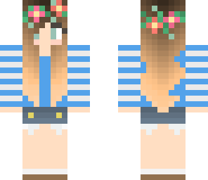 cool flower crown girl