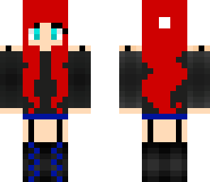 emo girl with red hair