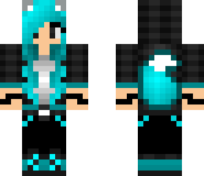 blue and grey wolf girl