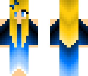 cute blue dress girl