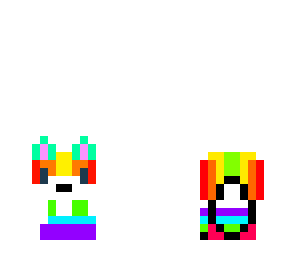 cute rainbow fox