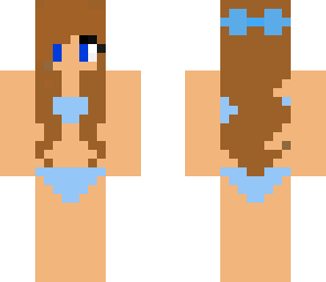 girl wearing a blue bikini