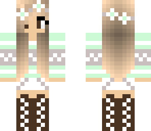 winter minty girl