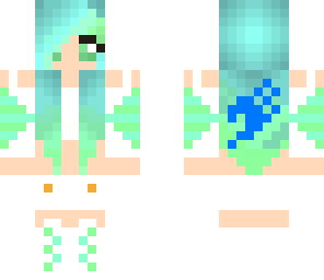 fairy tail blue and green girl