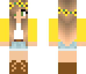 blonde sunflower girl