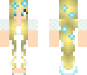 blonde flower girl