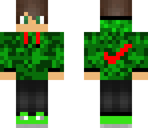 green gamer edit skin 