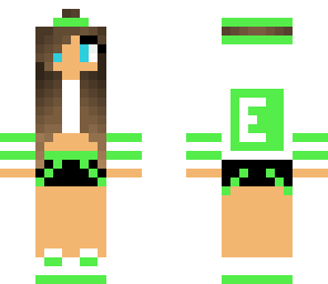 girl with a e on her back