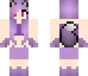 wolf girl purple