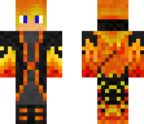 fire mage with fire staff