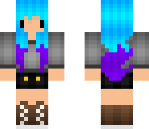 chibi dyed hair