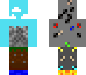 above and below