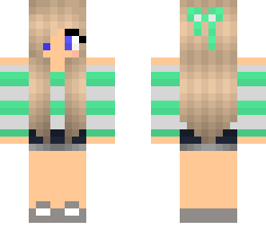 mint pastel girl