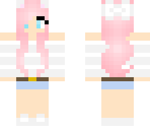 pink hair cat