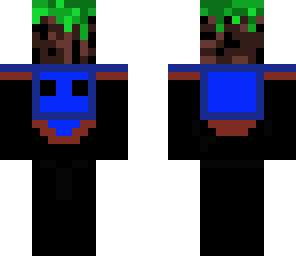 agent slime holding a dirt block