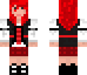 red haired school girl
