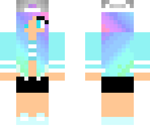 edit of cute girl with colorful hair