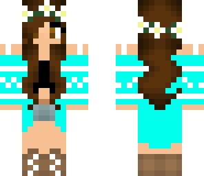 spring girl with flower crown