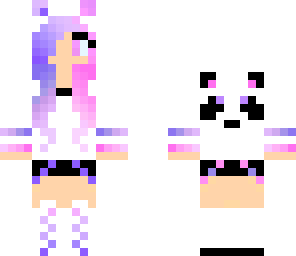 purple panda girl