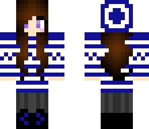 winter blue girl