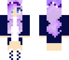 purple galaxy girl 
